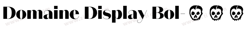 Domaine Display Bol字体转换
